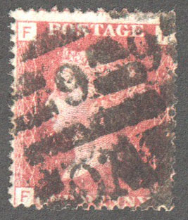 Great Britain Scott 33 Used Plate 140 - FF - Click Image to Close
